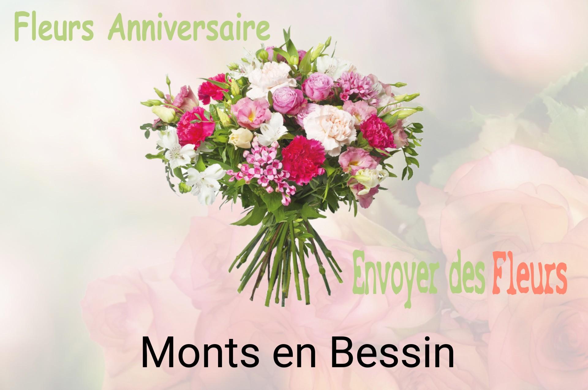 Bouquet de fleurs d’anniversaire livré à Monts-en-Bessin