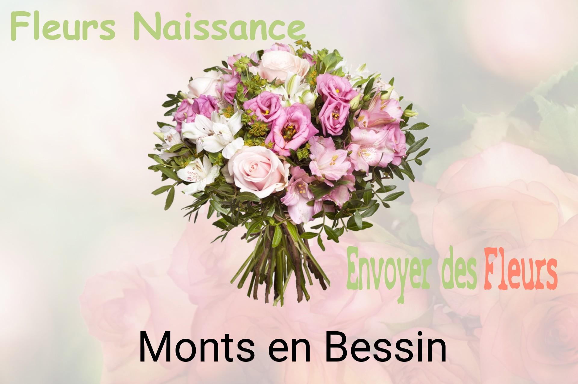 Bouquet de fleurs de naissance livré à Monts-en-Bessin